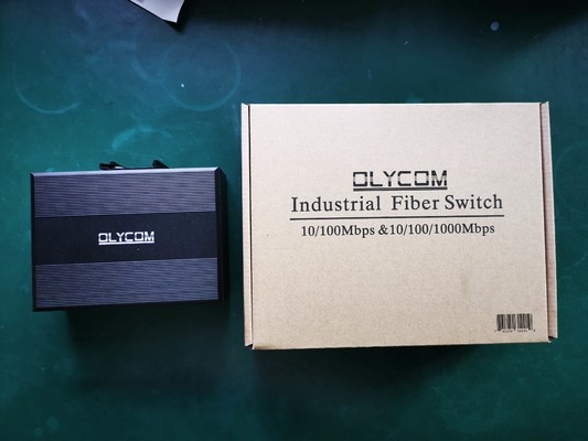 OLYCOM مدیریت سوئیچ Poe Giabit Ethernet 8 پورت RJ45 با POE + 4 پورت SFP Din Rail IP40 Vlan QoS STP/RSTP برای فضای باز