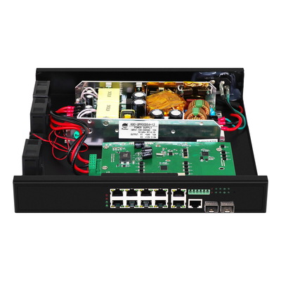 8 پورت UPoE Rack Managed Switch 900W بودجه 220V ورودی 2.5G فیبر گیگابیت اترنت