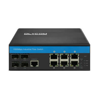 15.4W صنعتی مدیریت POE سوئیچ 6 پورت پشتیبانی از Po Gigabit Ethernet