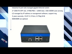 Fanless 4 Port Gigabit Poe Switch , High Poe Smart Managed Switch Outdoor