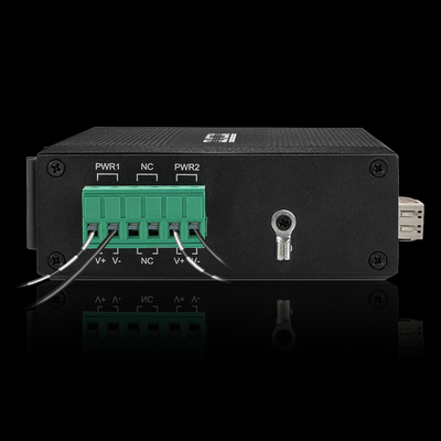 DC48V PoE فیبر سوئیچ 4 پورت صنعتی گیگابیت SFP اترنت برای سیستم امنیتی
