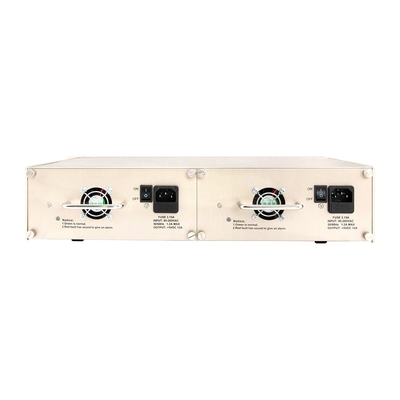 16 اسلات رسانه تبدیل ریک شاسی 19 اینچ 2U دو قدرت 48V/220V