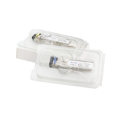 1.25G Single Mode SFP Module LC Port 20KM 1310/1550nm WDM پشتیبانی از دی دی ام OEM