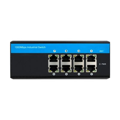 8 پورت Gigabit POE Switch شبکه محکم غیر مدیریت شده DC48V Active PoE 240W خروجی