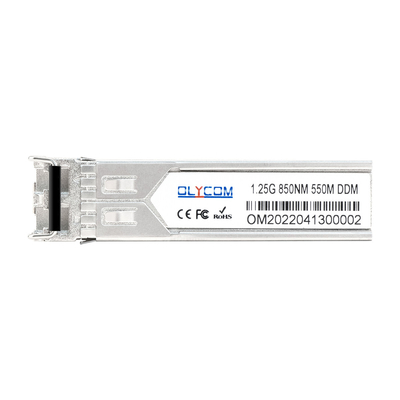 ماژول صنعتی 1.25G SFP 850nm Multimode 550m Duplex LC DDM برای سوئیچ گیگابیت