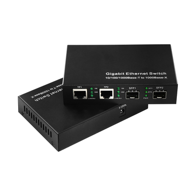 سوئیچ گگابیت تجاری اترنت 4 پورت Sfp فیبر نوری غیر مدیریت شده DC5V