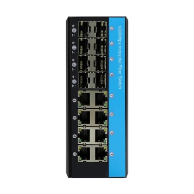 سوئیچ مدیریتی OLYCOM 8 پورت گیگابیت اترنت 12 ولت صنعتی با 8 پورت SFP Din Rail نصب شده IP40 برای استفاده در فضای باز