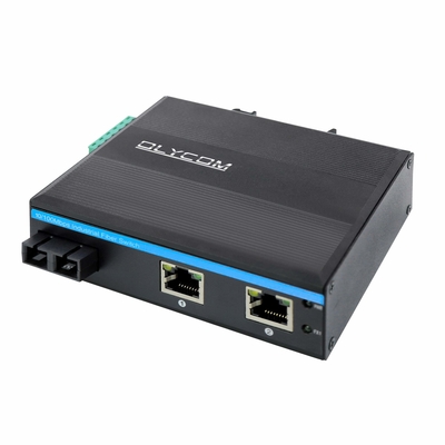 سوئیچ فیبر نوری مینی اترنت گیگابیتی شبکه گیگابیتی SC اپتیک 20 کیلومتر بدون مدیریت نصب دیواری