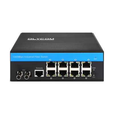 8 پورت لایت L3 مدیریت سوئیچ فیبر نوری صنعتی POE / POE + گیگابیت مبتنی بر 240W