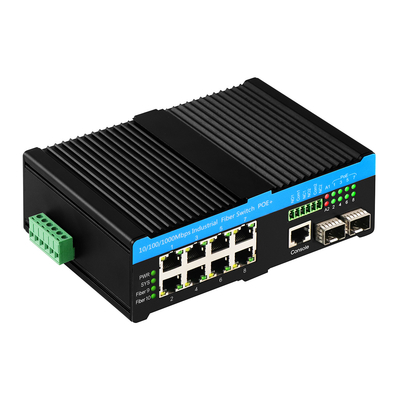 Gigabit 802.3bt PoE مدیریت شده 8 پورت سوئیچ 2.5G فیبر وب L2 مدیریت شده بدون فن 720W