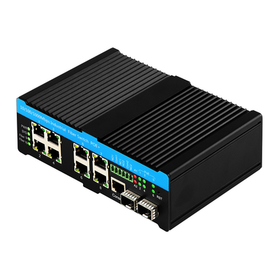 گگابیت L2 مدیریت شده 90W PoE سوئیچ 10 پورت با 2 پورت کامبو قوی 48V PoE فعال