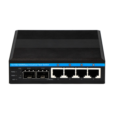 6 پورت گیگابیت مدیریت شده سوئیچ شبکه سخت شده سایز کامپکت قدرت دوگانه DC12V