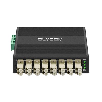 ماژول دور زدن فیبر نوری چند حالت 8 پورت LC Connector DIN نصب شده 12V 24V CE