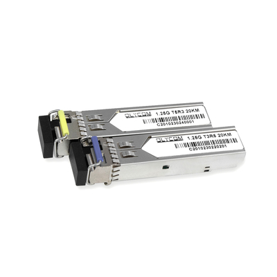 1.25G SFP ماژول تک حالت 1310nm/1550nm 20km Simplex Optical Transceiver