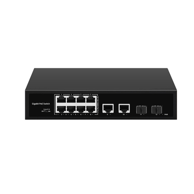 8 پورت POE Gigabit Fiber Switch POE Watchdog با 4 پورت SFP / RJ45 Uplink 120W