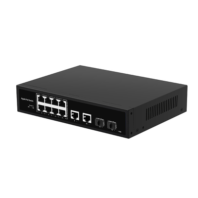 8 پورت POE Gigabit Fiber Switch POE Watchdog با 4 پورت SFP / RJ45 Uplink 120W