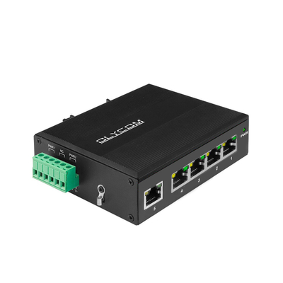 10/100/1000Mbps سوئیچ شبکه POE صنعتی 5 پورت گیگابیت