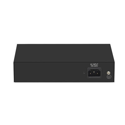 سوئیچ PoE گیگابیتی ۶ پورت با برد ۲۵۰ متر، VLAN، بودجه توان ۶۰ وات، ورودی ۲۲۰ ولت