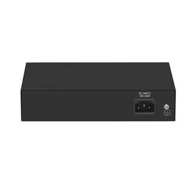 4 پورت Gigabit Fiber Switch PoE Af/At 60W با 1 SFP/Copper Uplink درجه تجاری CE