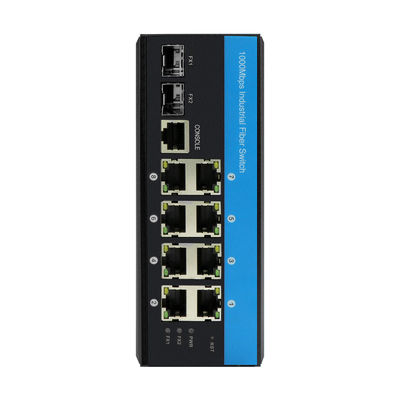 10 پورت گگابیت POE سوئیچ L2 مدیریت شده تراشه ویتیس سوئیچ اترنات محکم