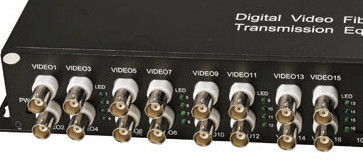 فرستنده و گیرنده ویدئوی نوری تبدیل کننده BNC WDM آنالوگ 16ch برای دوربین دوربین مدار بسته دیجیتال