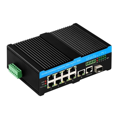 8 پورت Ultra PoE L2 سوئیچ مدیریت شده ERPS 2.5G حلقه با 1SFP / RJ45 Uplink PoE Af / At / Bt
