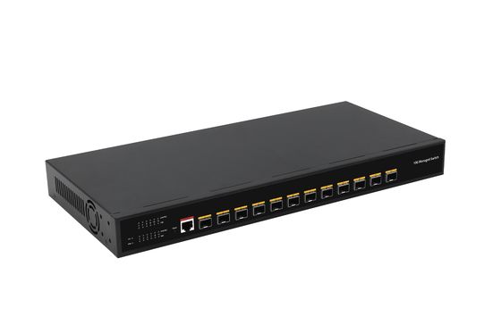 دسکتاپ 12 پورت 10G L3 سوئیچ مدیریت شده 12* پورت SFP+ سوئیچ فیبر نوری