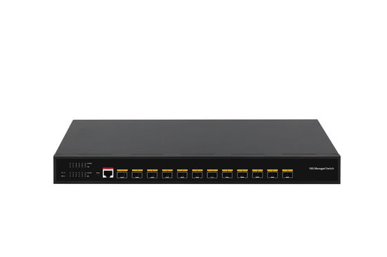 دسکتاپ 12 پورت 10G L3 سوئیچ مدیریت شده 12* پورت SFP+ سوئیچ فیبر نوری