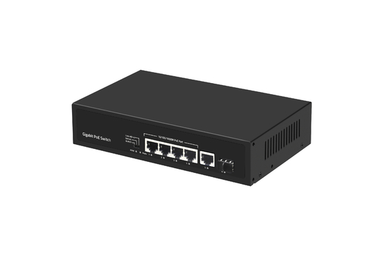 6 پورت 10/100/1000mbps POE Fiber Switch با 4 پورت Poe Ethernet Switch تولید کننده