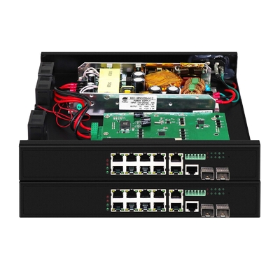 8 پورت POE سوئیچ با 90W 2 * 2.5Gb پورت های SFP + 2 پورت کامبو سوئیچ فیبر POE