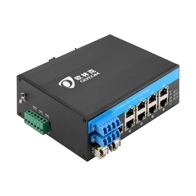 10 پورت 2.5G SFP Bypass مدیریت سوئیچ فیبر صنعتی POE 8*10/100/1000mbps RJ45
