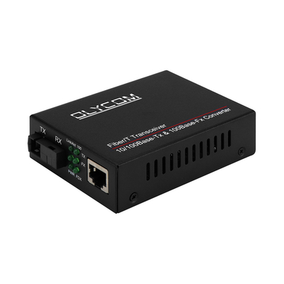 مینی فایبر نوری رسانه تبدیل Rj45 به SC گیرنده mm 20km فیبر تک Sm 1310/1550nm