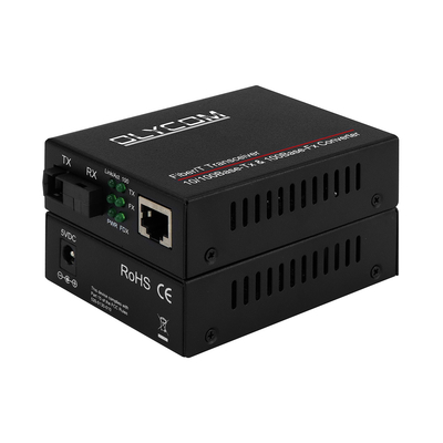 مینی فایبر نوری رسانه تبدیل Rj45 به SC گیرنده mm 20km فیبر تک Sm 1310/1550nm
