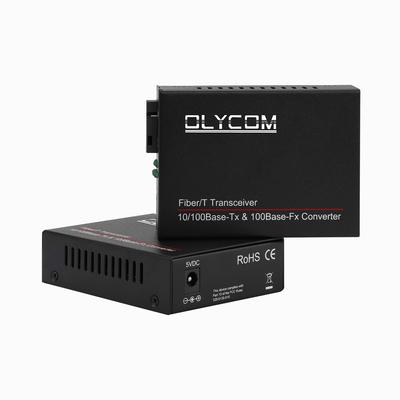 مینی فایبر نوری رسانه تبدیل Rj45 به SC گیرنده mm 20km فیبر تک Sm 1310/1550nm