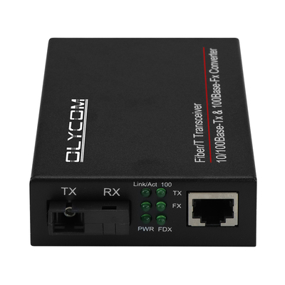 مینی فایبر نوری رسانه تبدیل Rj45 به SC گیرنده mm 20km فیبر تک Sm 1310/1550nm