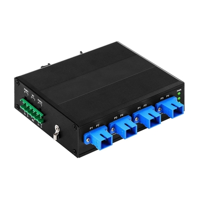 4 کانال سوئیچ دور زدن نوری صنعتی D2X2B Din Rail DC24V ورودی SM/MM برای شکست برق