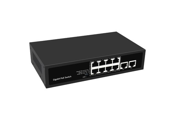 8 پورت کامل گیگابیت PoE Network Switch پشتیبانی Vlan PoE Extension بودجه 120W