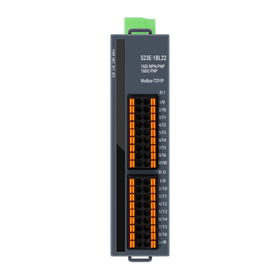 ماژول ورودی/خروجی PLC با 3 پورت RJ45، Modbus-TCP/IP، با 16 ورودی دیجیتال + 16 خروجی دیجیتال و منبع تغذیه 24VDC برای کنترل صنعتی