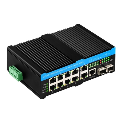 سوئیچ POE مدیریت شده صنعتی با عملکرد بالا با 10 پورت و خروجی قدرت 90 وات