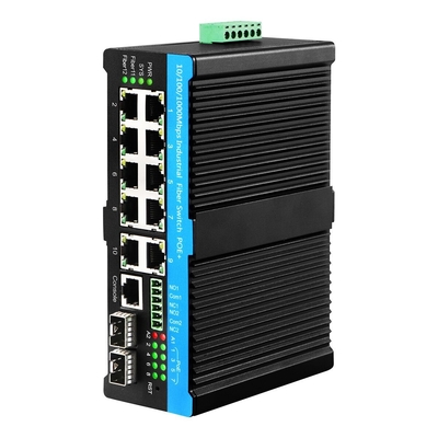 سوئیچ POE مدیریت شده صنعتی با عملکرد بالا با 10 پورت و خروجی قدرت 90 وات