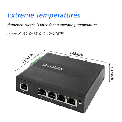 4-پورت POE تقویت کننده ولتاژ DC12-48V ورودی برای انرژی خورشیدی با 1 پورت شبکه uplink Switch