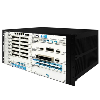 OTN DWDM شاسی 5U 20 محل سرویس برای ورودی دوگانه قدرت انتقال 100G 200G 400G