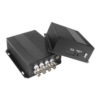 8 پورت آنالوگ دیجیتال فیبر نوری کنورتر نظارت CCTV Coaxial Video DC5V