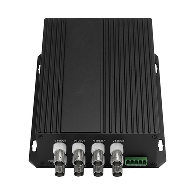 CCTV Analog Video Data Optical Converter SECAM سازگار با 8 پورت فیبر SC/ST/FC
