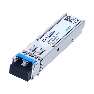 ماژول SFP فیبر 1310nm/1550nm دو حالت تک حالت تک فیبر 20km 1.25G فیبر با DDM