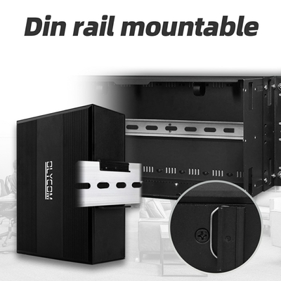 2.5G L2 مدیریت شبکه صنعتی PoE سوئیچ پشتیبانی ERPS MSTP حلقه دین ریل