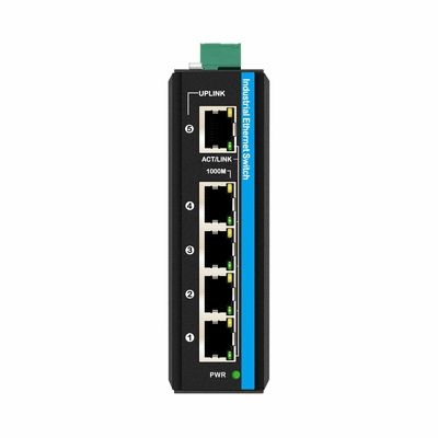 10/100/1000mbps سخت شده مینی سوئیچ شبکه غیر مدیریت شده سوئیچ پو 12-48v DC