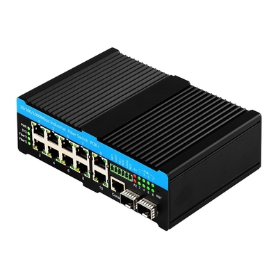 8 پورت 2.5G سوئیچ صنعتی POE، سوئیچ مدیریت شده POE++ شبکه 90w