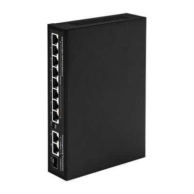 120 وات سوئیچ POE غیر مدیریت شده 8 PoE 10/100/1000Mbps + 2 LAN 10/100/1000Mbps + 1SFP 100/1000M