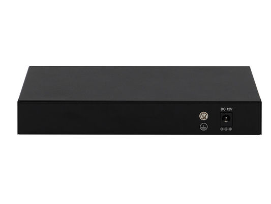 8 پورت 2.5G سوئیچ شبکه غیر مدیریت شده 10G فیبر DC12V بدون فن سرعت سازگاری خودکار